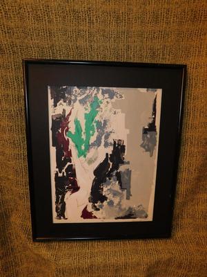 Abstract Female Form Wall Art Signed Bethany Print 6/8 24”x19.75”