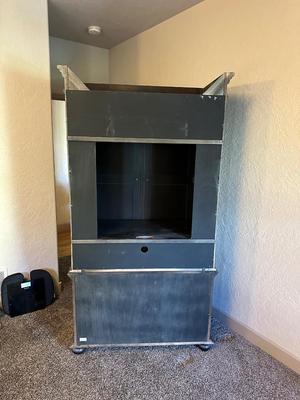 BEDROOM ARMOIRE WITH 2 DRAWERS AND 2 DOOR CABINET