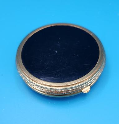 Black Enamel Vintage Compact