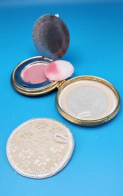 Black Enamel Vintage Compact