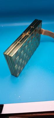 Gold Embossed Metal Vanity Purse