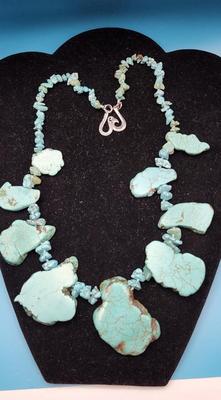 Slab Turquoise Necklace