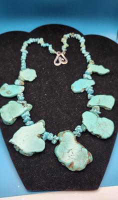 Slab Turquoise Necklace