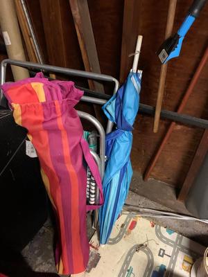 Beach Umbrellas and Chair