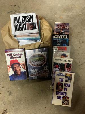 Assorted VHS and CDs