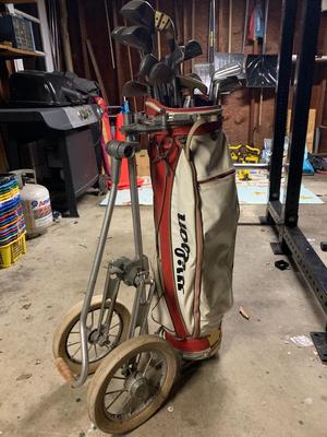 Golf Clubs and Bag