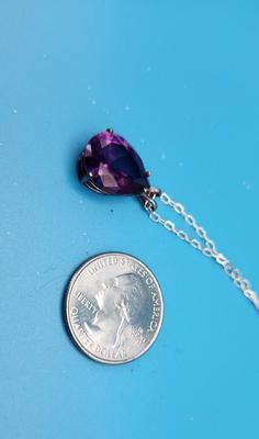 Purple Sapphire Necklace