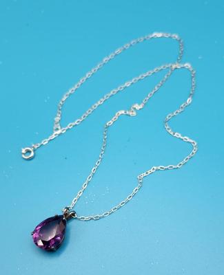 Purple Sapphire Necklace