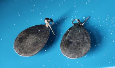 Turquoise and Sterling Dangle Earrings