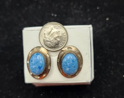 Denim Lapis Earrings