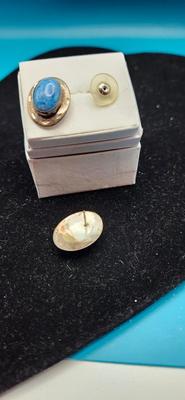 Denim Lapis Earrings