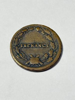 1863 George Washington Exchange Civil War Token in Good Condition as Pic'd. FREE DOMESTIC SHIPPING.