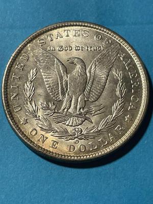 1900-O UNCIRCULATED CONDITION MORGAN SILVER DOLLAR (COIN-10) AS PICTURED. FREE DOMESTIC SHIPPING.