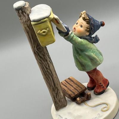 LOT 22D: Goebel Hummel Figurine - Letter to Santa Claus