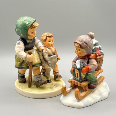 LOT 24D: Goebel Hummel Figurines - Ride Into Christmas and Homeward Bound