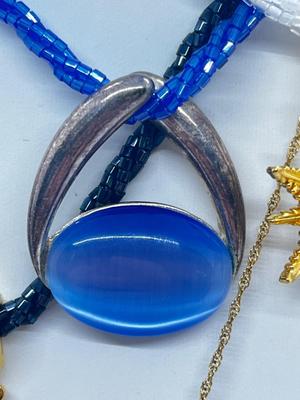 LOT 117J: 1/20th 14K Gold-Filled 18" Necklace w/ Beaded Necklaces and Pendants