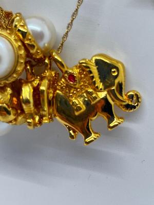 LOT 117J: 1/20th 14K Gold-Filled 18" Necklace w/ Beaded Necklaces and Pendants