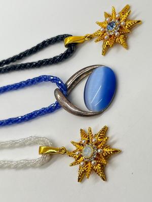 LOT 117J: 1/20th 14K Gold-Filled 18" Necklace w/ Beaded Necklaces and Pendants