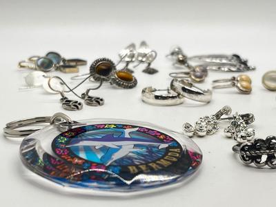 LOT 121J: Collections of Earrings, Rings and More