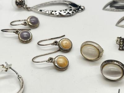 LOT 121J: Collections of Earrings, Rings and More