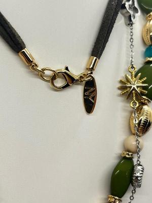 LOT 130J: Necklaces, Bracelets, Earrings - Costume Jewelry