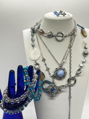LOT 131J: Costume Jewelry Collection - Necklaces, Bracelets, Earrings