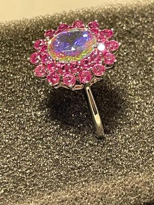 New Never Worn Designer YGI Sterling Silver 925 Cocktail CZ Ring Size-9 as Pictured. FREE DOMESTIC SHIPPING.