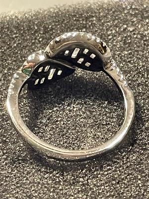 New Never Worn Designer YGI Sterling Silver 925 Dainty Cocktail CZ Ring Size-8.25 as Pictured. FREE DOMESTIC SHIPPING.
