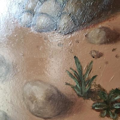 Oil Painting of a Tortoise by Artist Peck (SW-KD)