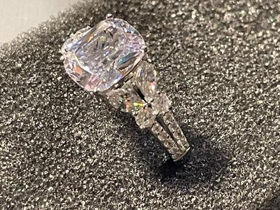 New Never Worn VANNA K. Designer Sterling Silver .925 Engagement Style CZ Ring Size-7.75 as Pictured. FREE DOMESTIC SHIPPING.