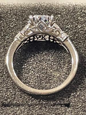 New Never Worn VANNA K. Designer Sterling Silver .925 Engagement Style CZ Ring Size-7.75 as Pictured. FREE DOMESTIC SHIPPING.