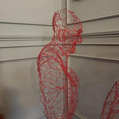 Three Gentlemen Wire Sculptures (D-KD)