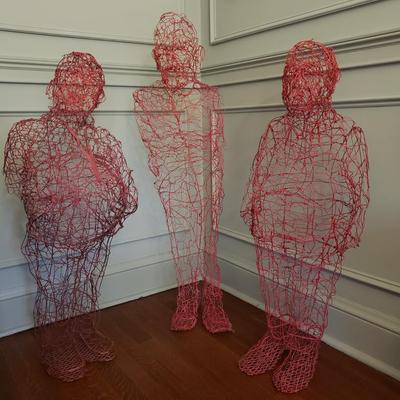Three Gentlemen Wire Sculptures (D-KD)