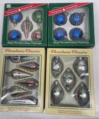 Large Lot of 20 Vintage Christmas Tree Ornaments Mercury Glass