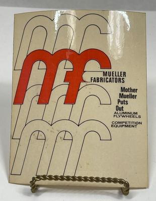 Vintage Automotive Equipment Sticker - Mueller Fabricators