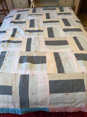 Hand tied heavier quilt