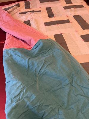 Hand tied heavier quilt