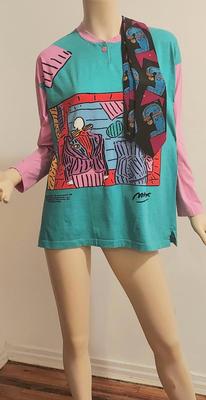 Vtg Peter Max Rare Neo Max Top/& Tie Red Room by Dega 1978