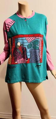 Vtg Peter Max Rare Neo Max Top/& Tie Red Room by Dega 1978