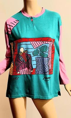 Vtg Peter Max Rare Neo Max Top/& Tie Red Room by Dega 1978