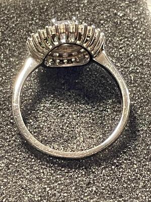 New Never Worn Designer Sterling Silver .925 Cocktail CZ's Ring Size-9 as Pictured. FREE DOMESTIC SHIPPING.