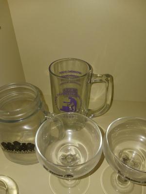 CUSTOM SHOT GLASSES, STAMPEDE STEAKHOUSE MUGS, TABLE CANDLES AND MORE