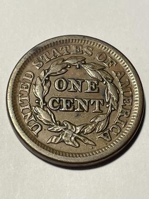 1847 HEAVILY CIRCULATED CONDITION U.S. LARGE CENT AS PICTURED. FREE DOMESTIC SHIPPING.