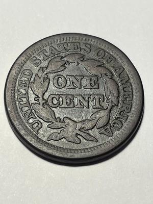 1846 HEAVILY CIRCULATED CONDITION U.S. LARGE CENT AS PICTURED. FREE DOMESTIC SHIPPING.