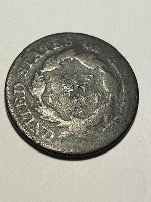 1825 HEAVILY CIRCULATED CONDITION U.S. LARGE CENT AS PICTURED. FREE DOMESTIC SHIPPING.