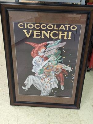 Poster Master Vintage Cioccolato Venchi Poster - Retro Chocolate Print Approx 40" x 29 1/2"