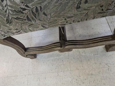 Carved Antique Lion's Head Arm Chairs With Pillows