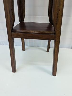 Carved Wooden Plant Table