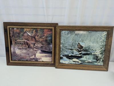 Framed Scenic Art Approx 24" x 18 3/4"