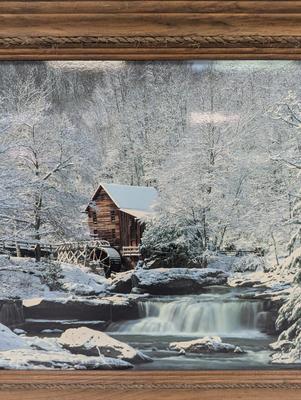 Framed Scenic Art Approx 24" x 18 3/4"